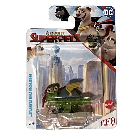 DC Super Pets Merton the Turtle Micro Collectible Action Figure Toy - Picture 1 of 5